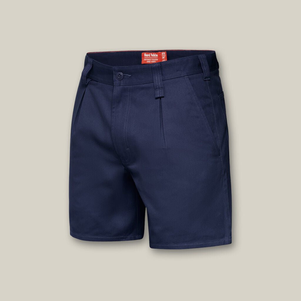 Mens Hard Yakka Foundations Utility Drill Shorts w/ Belt Loops 310gsm Y05350 - Land to Coast