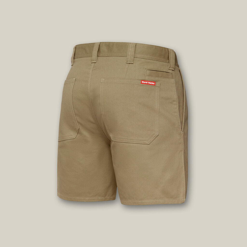 Mens Hard Yakka Foundations Utility Drill Shorts w/ Belt Loops 310gsm Y05350 - Land to Coast
