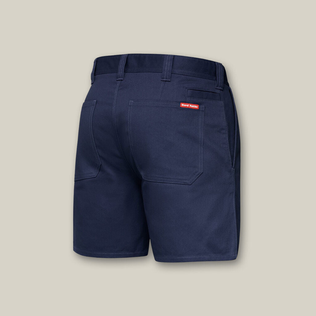Mens Hard Yakka Foundations Utility Drill Shorts w/ Belt Loops 310gsm Y05350 - Land to Coast