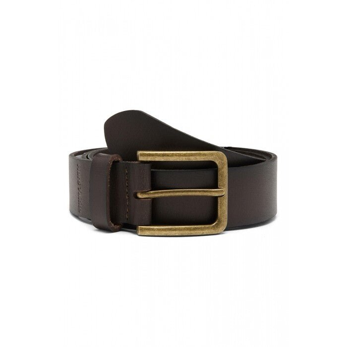 Mens Hard Yakka Genuine Leather Belt Brown Gun Metal Buckle Work Tough Y22826 - Land to Coast
