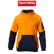 Mens Hard Yakka H - Vis Workwear Brushed Fleece Warm Tough Work Jumper Y19325 - Land to Coast