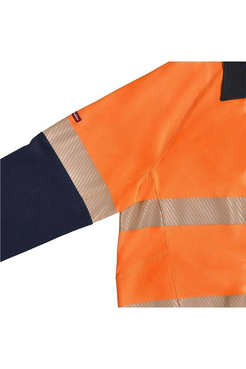 Mens Hard Yakka Koolgear Hi - Vis 2 Tone Vented Tape Long Sleeve Work Shirt Y11379 - Land to Coast