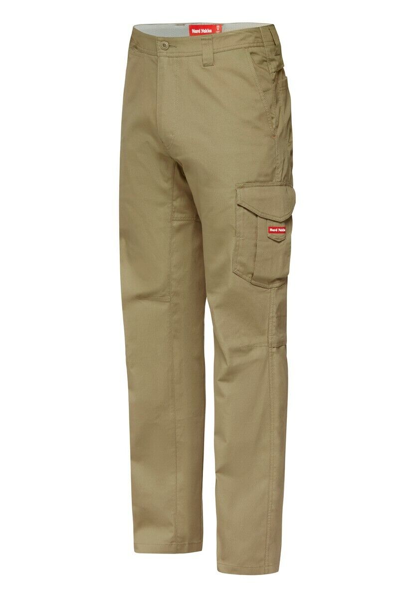 Mens Hard Yakka Koolgear Vented Cargo Pants Work Lightweight Summer Cool Y02300 - Land to Coast