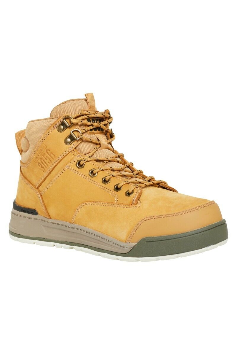 Mens Hard Yakka Lace Zip Safety Boots 3056 Work Steel Cap Memory Foam Y60200 - Land to Coast