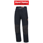Mens Hard Yakka Legends Denim Work Jeans Cargo Pants Heavy Duty Cordura Y03041 - Land to Coast