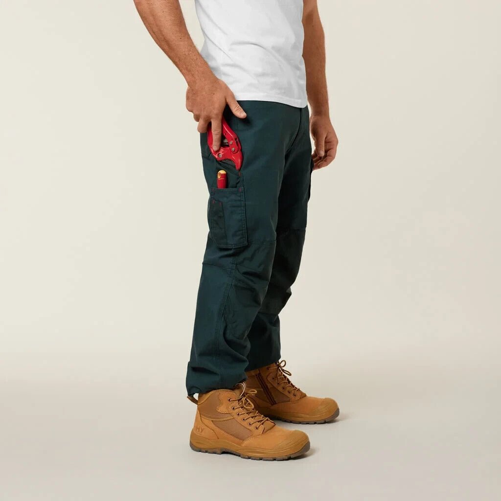 Mens Hard Yakka Legends Pants Work Tough Cargo Cordura Panama Weave Phone Y02202 - Land to Coast