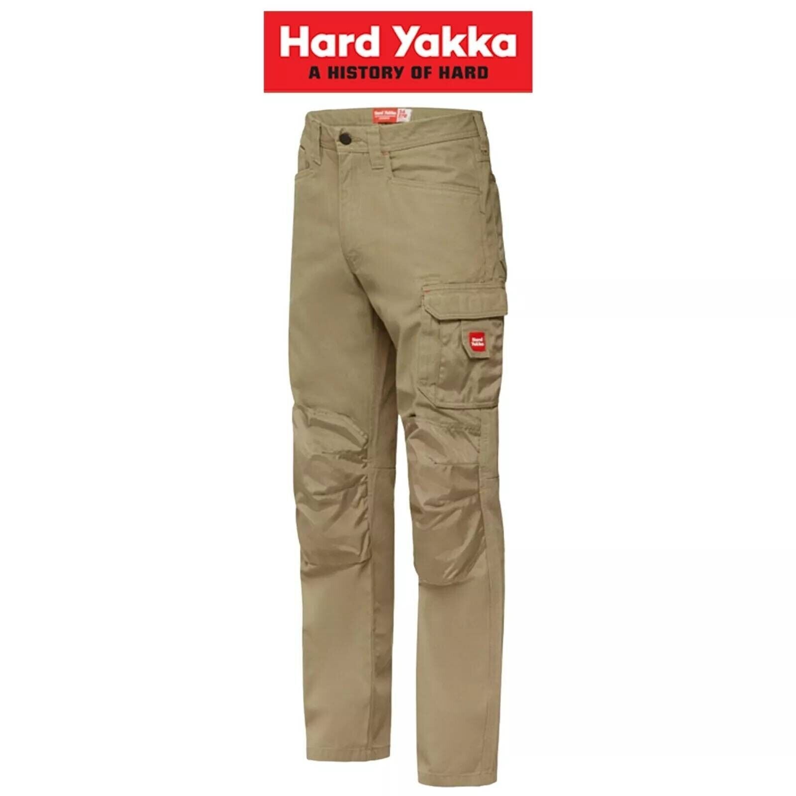 Mens Hard Yakka Legends Pants Work Tough Cargo Cordura Panama Weave Phone Y02202 - Land to Coast