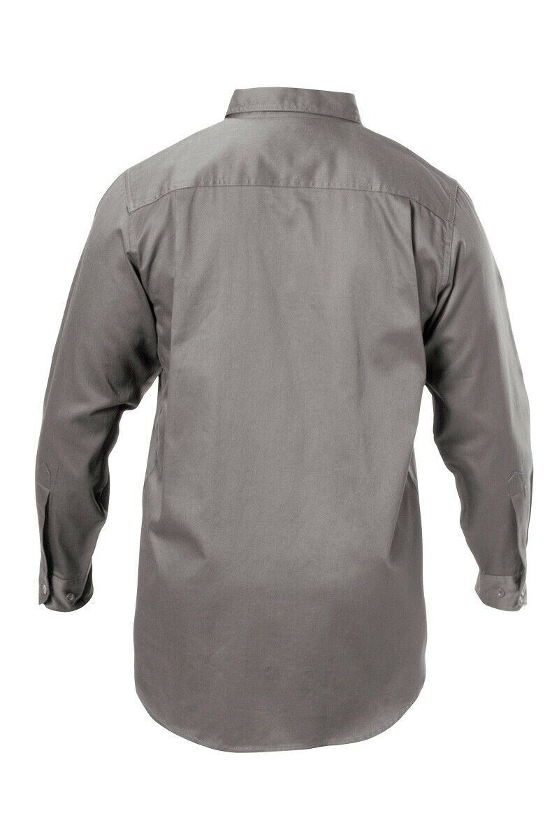 Mens Hard Yakka Long Sleeve Cotton Drill Work Shirt Tradie Safety Button Y07500 - Land to Coast