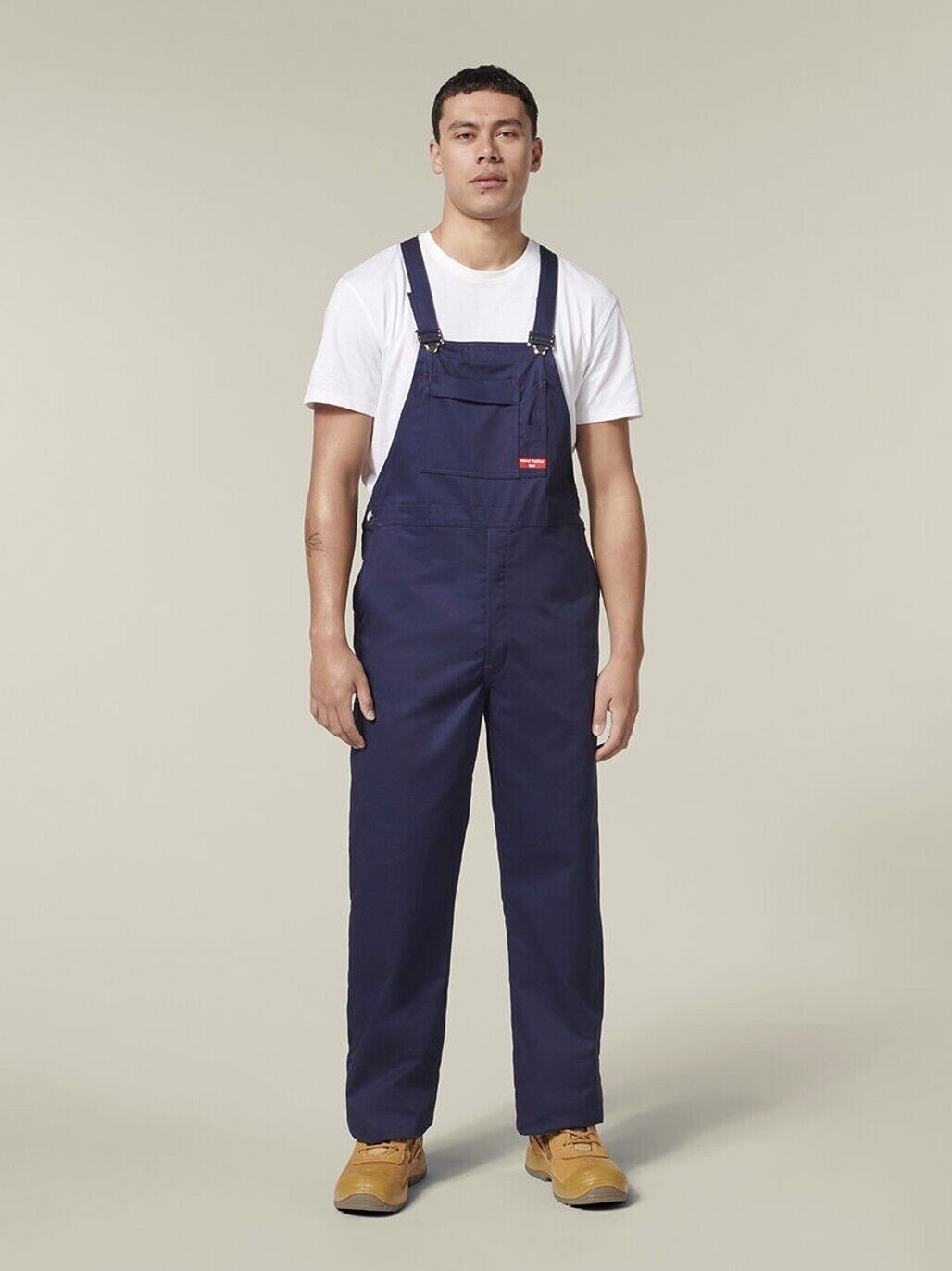 Mens Hard Yakka Traditional Bib & Brace Overall Cotton Drill Work Safety Y01010 - Land to Coast