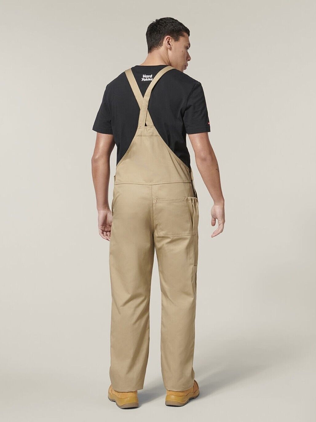Mens Hard Yakka Traditional Bib & Brace Overall Cotton Drill Work Safety Y01010 - Land to Coast