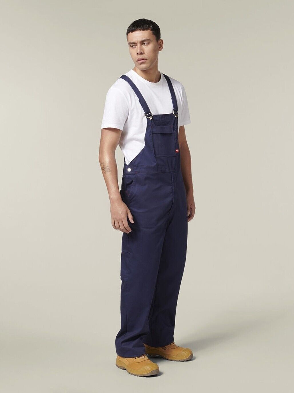 Mens Hard Yakka Traditional Bib & Brace Overall Cotton Drill Work Safety Y01010 - Land to Coast