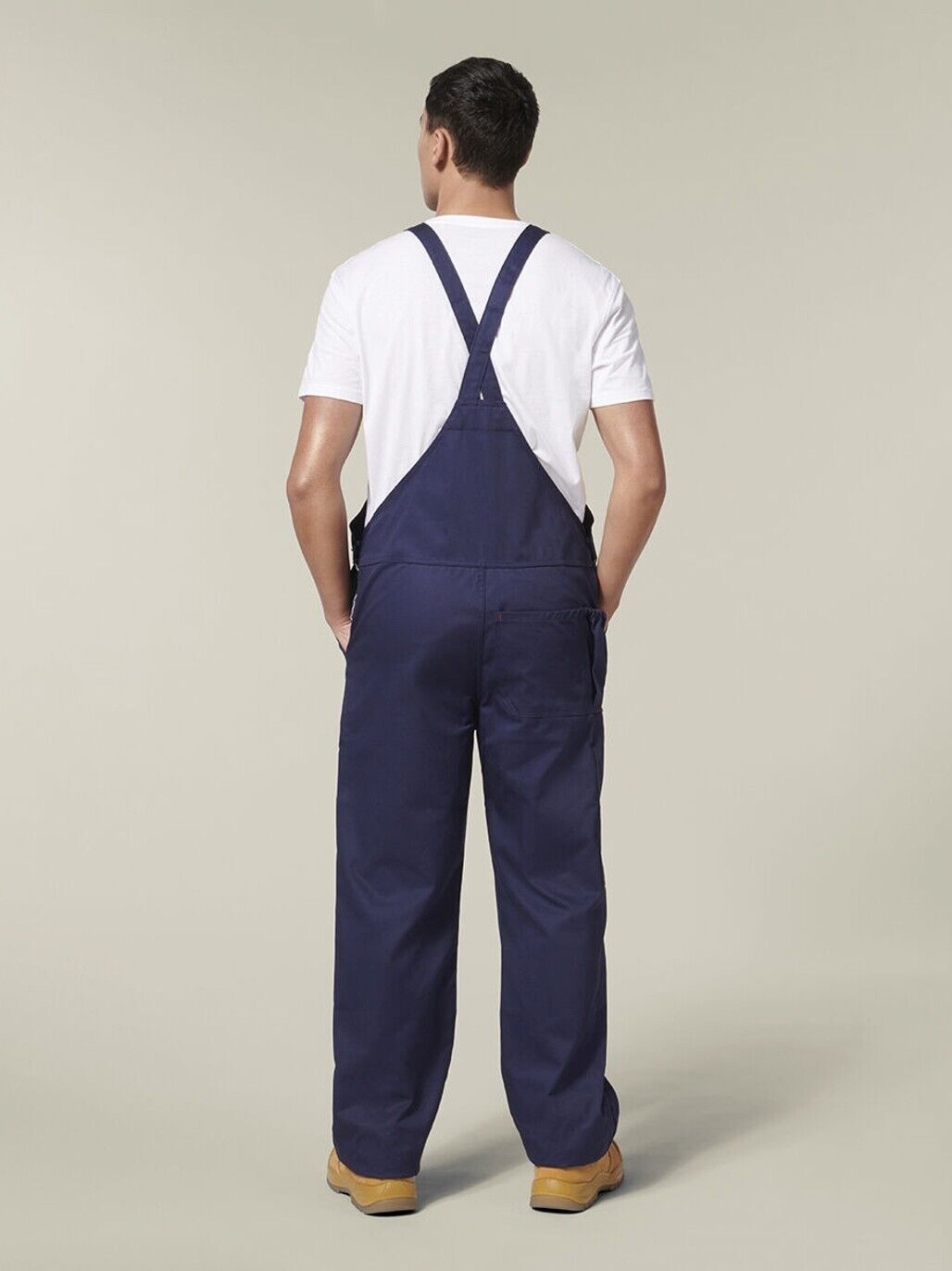 Mens Hard Yakka Traditional Bib & Brace Overall Cotton Drill Work Safety Y01010 - Land to Coast