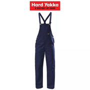 Mens Hard Yakka Traditional Bib & Brace Overall Cotton Drill Work Safety Y01010 - Land to Coast