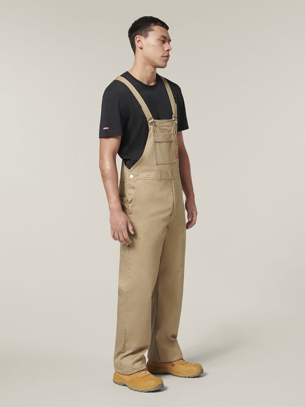 Mens Hard Yakka Traditional Bib & Brace Overall Cotton Drill Work Safety Y01010 - Land to Coast