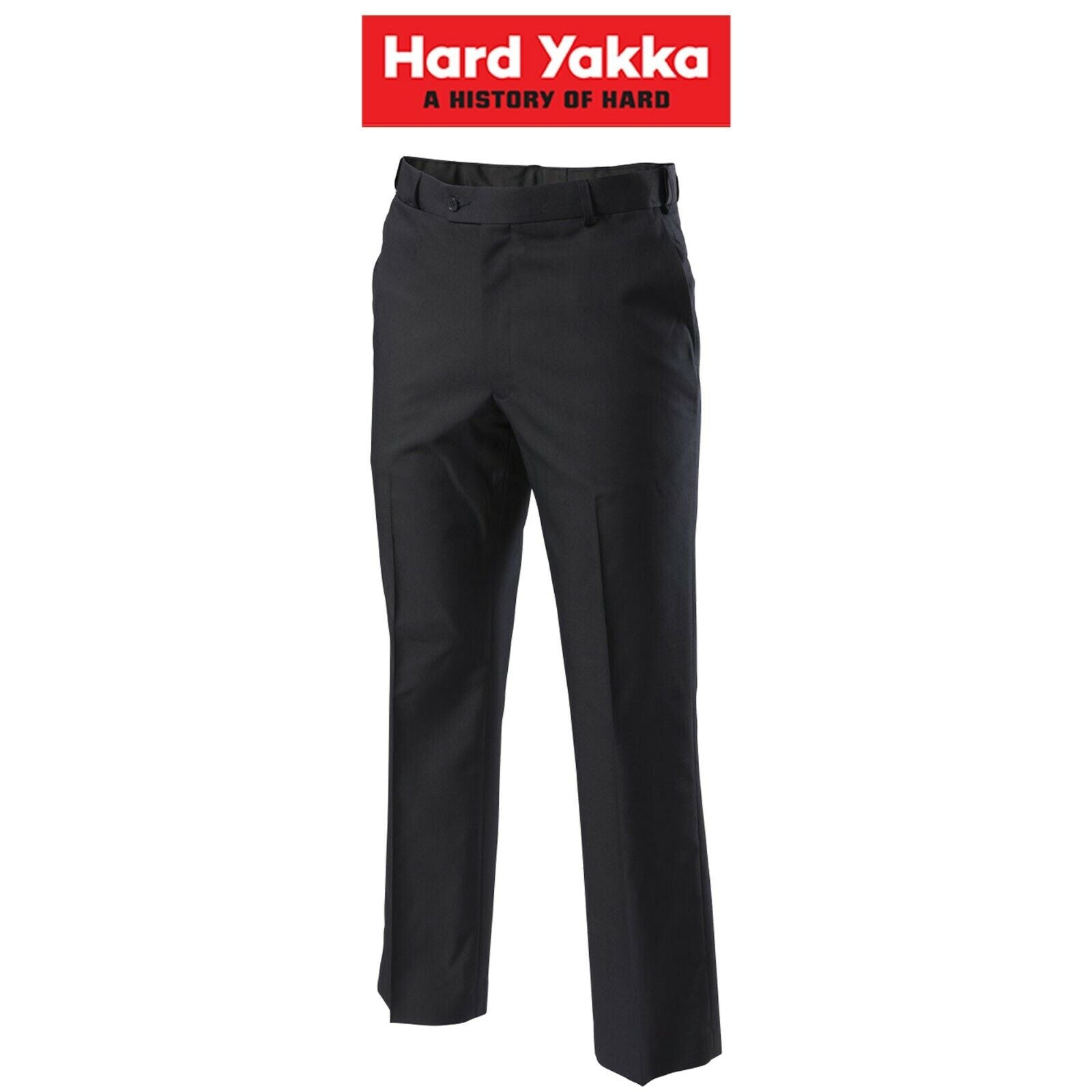 Mens Hard Yakka Trousers Permanent Press Pants Flat Front Work Teflon Job Y02594 - Land to Coast