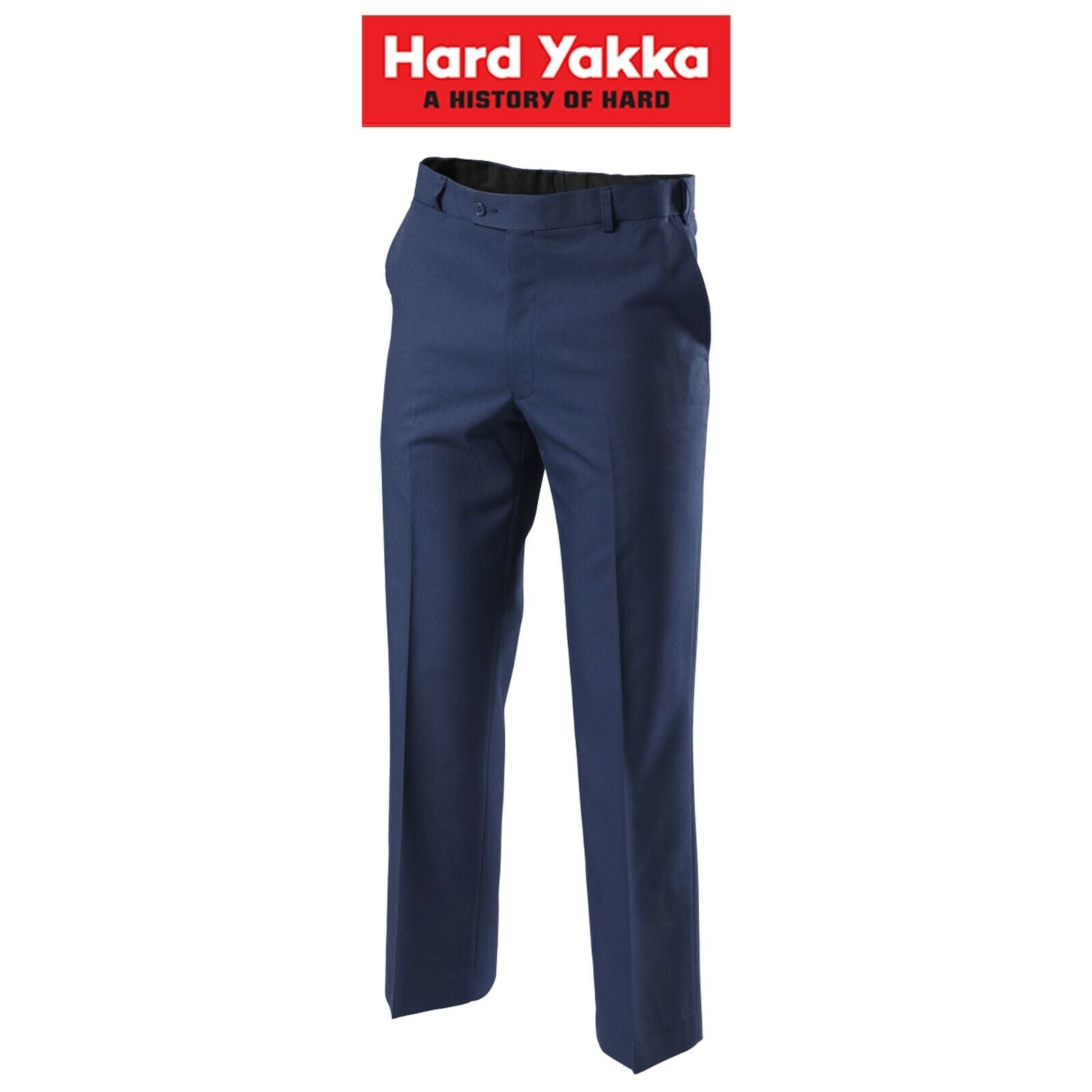 Mens Hard Yakka Trousers Permanent Press Pants Flat Front Work Teflon Job Y02594 - Land to Coast