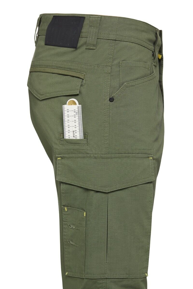 Mens Hard Yakka Work Pants 3056 Ripstop Stretch Cargo Slim Fit Tough Y02255 - Land to Coast