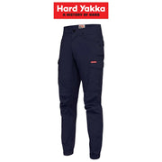 Mens Hard Yakka Work Pants Cuff 3056 Ripstop Stretch Cargo Slim Fit Tough Y02340 - Land to Coast