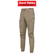 Mens Hard Yakka Work Pants Cuff 3056 Ripstop Stretch Cargo Slim Fit Tough Y02340 - Land to Coast