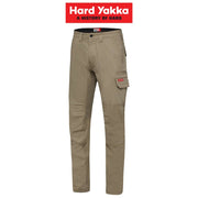 Mens Hard Yakka Work Trade Pants 3056 Canvas Stretch Cargo Slim Fit Tough Y02880 - Land to Coast
