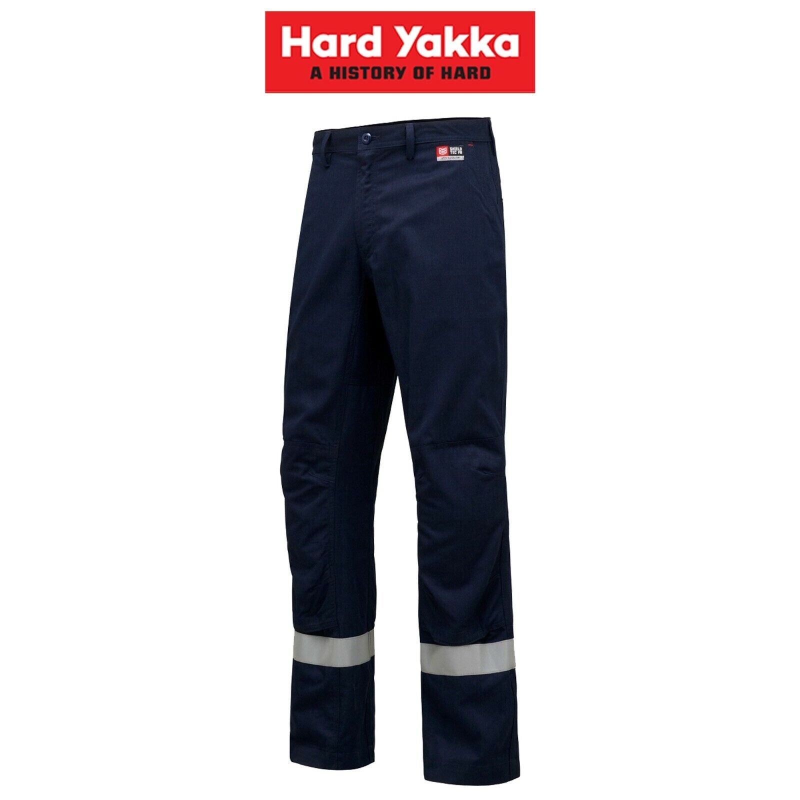 Mens Hard Yakka Workwear Pants Sheildtec Fire Resistant Cargo Tape Safety Y02670 - Land to Coast
