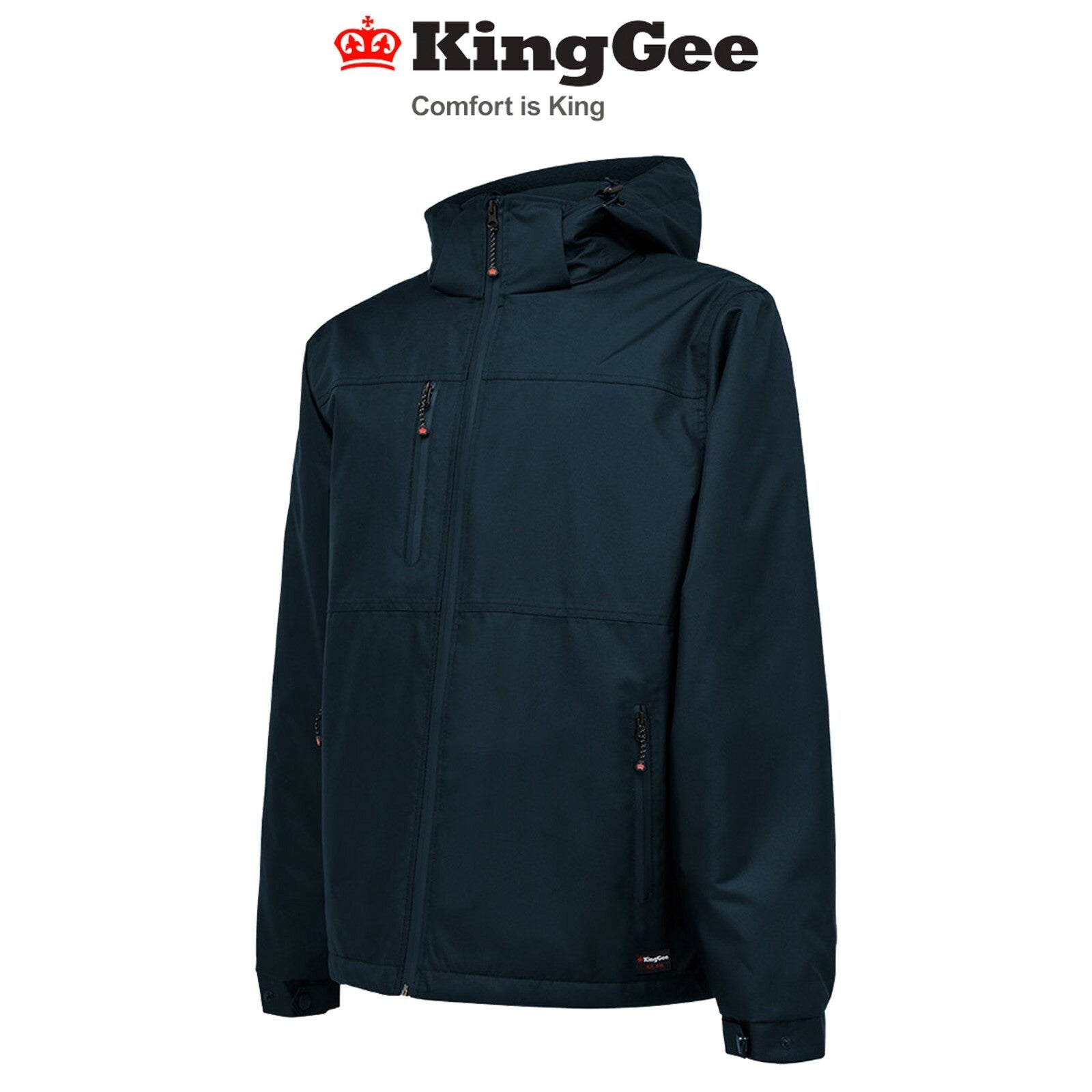 Mens KingGee Insulated Jacket Weather Winter Warm Waterproof Hood Fleece K05025 - Land to Coast