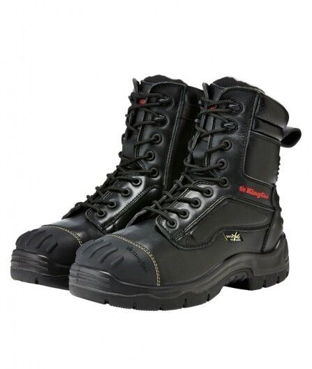 Mens KingGee Phoenix Leather Met Fire Boot Work Lace Safety Tech Safe K27850 - Land to Coast