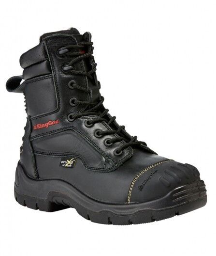 Mens KingGee Phoenix Leather Met Fire Boot Work Lace Safety Tech Safe K27850 - Land to Coast