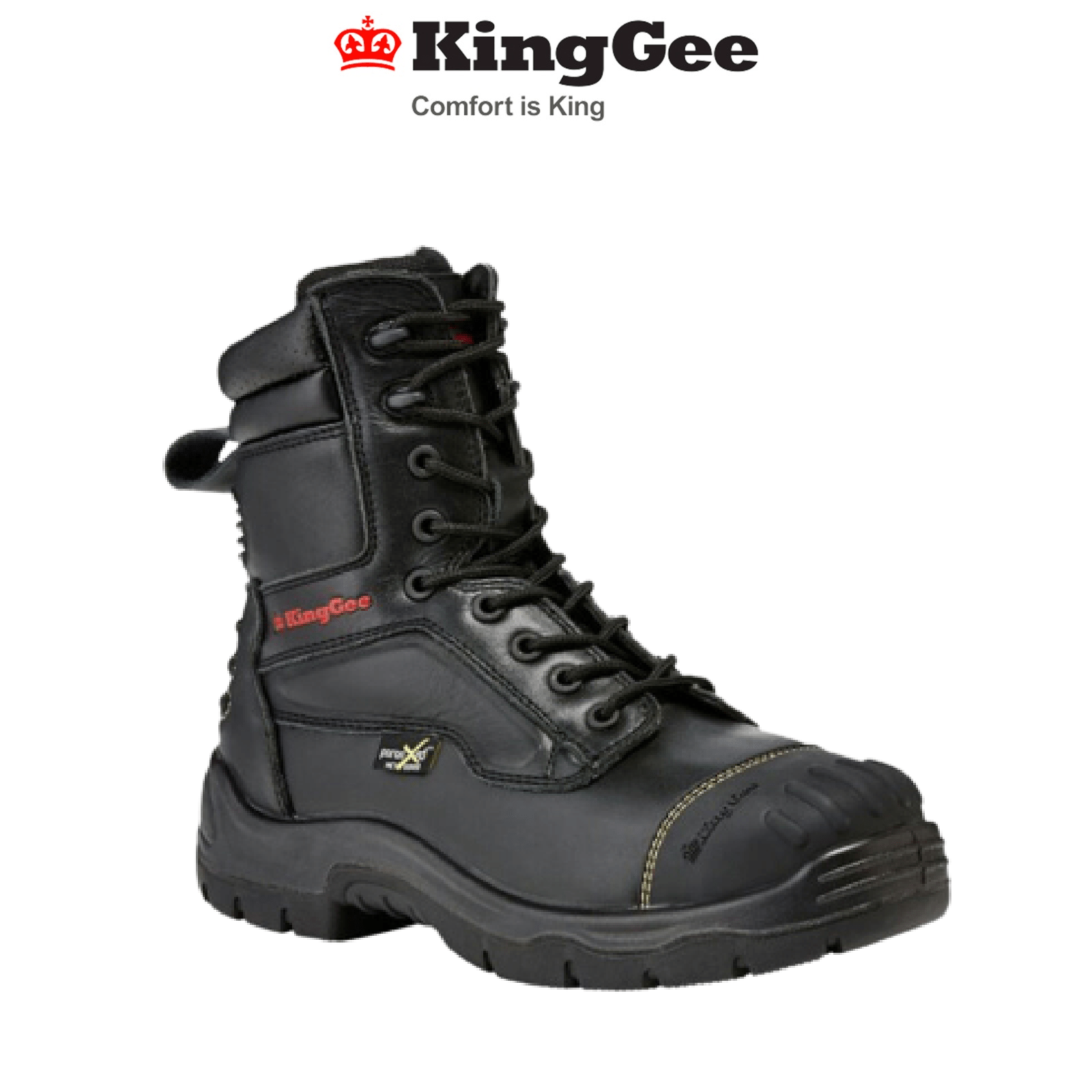 Mens KingGee Phoenix Leather Met Fire Boot Work Lace Safety Tech Safe K27850 - Land to Coast