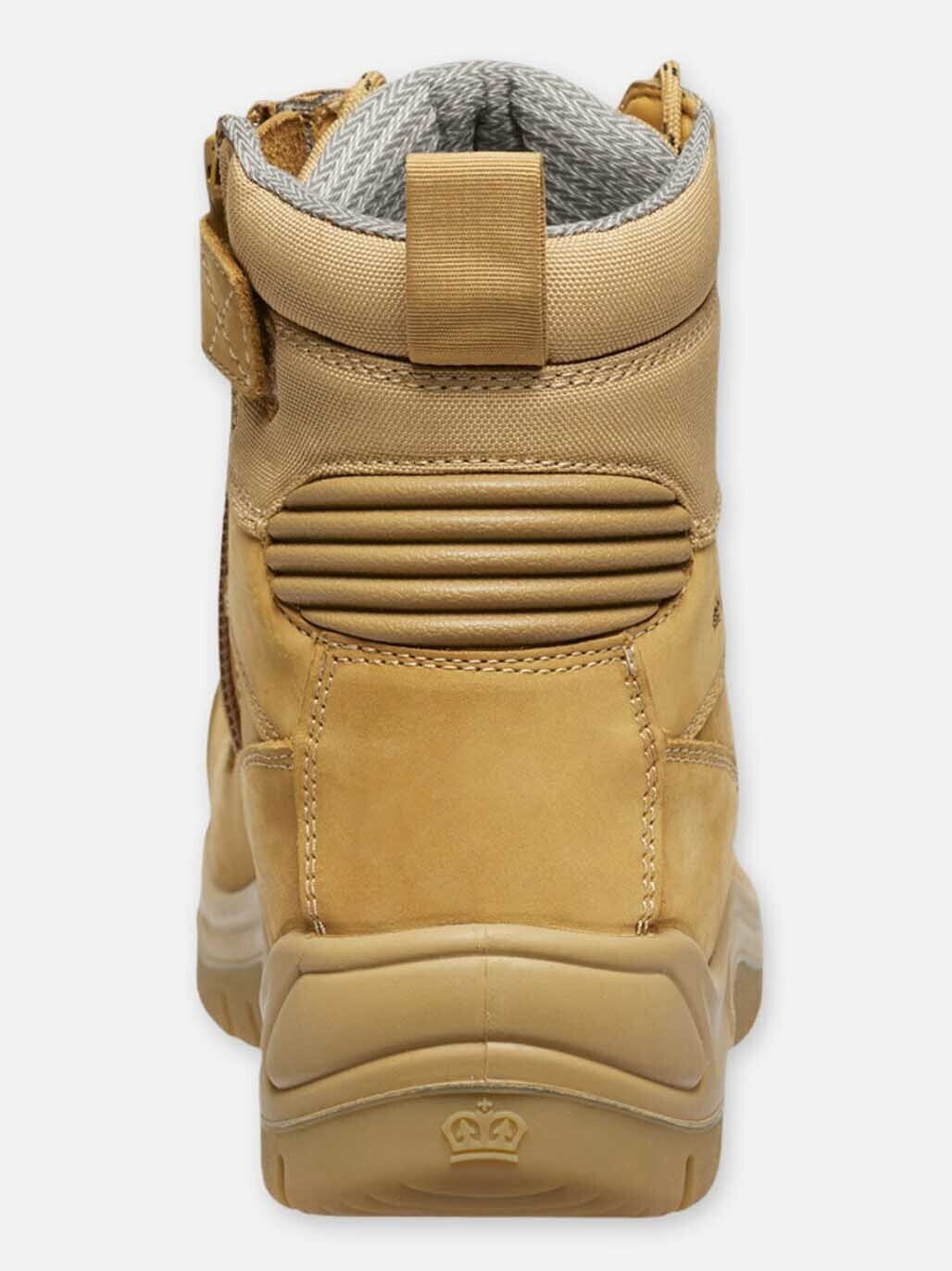 Mens KingGee Phoeniz 6 - Z Wheat Leather Work Safety Boots Tough DuPont K27880 - Land to Coast