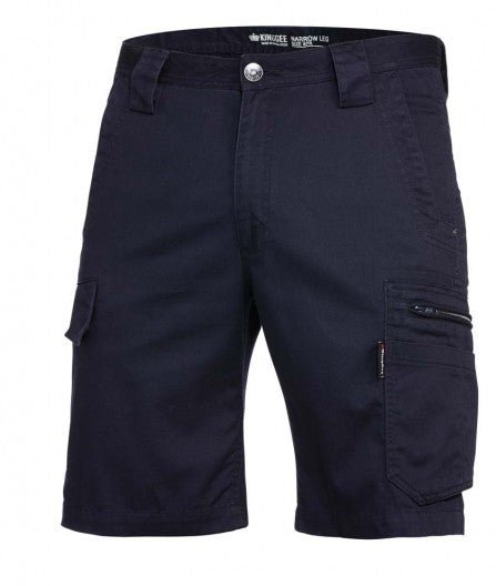 Mens KingGee Tradies Summer Shorts Narrow Fit 12 Pockets Lightweight Work K17340 - Land to Coast