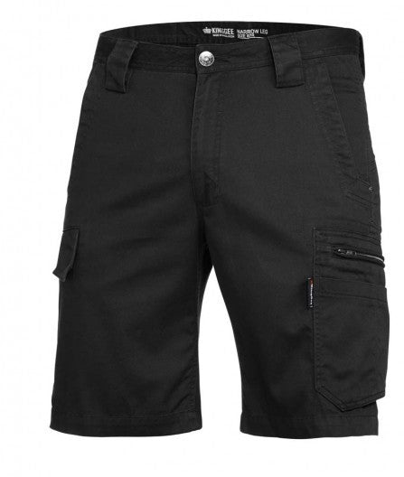 Mens KingGee Tradies Summer Shorts Narrow Fit 12 Pockets Lightweight Work K17340 - Land to Coast