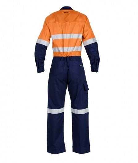 Mens KingGee Workcool 2 Spliced Overalls Taped Hi - Vis Light Overall Work K51540 - Land to Coast