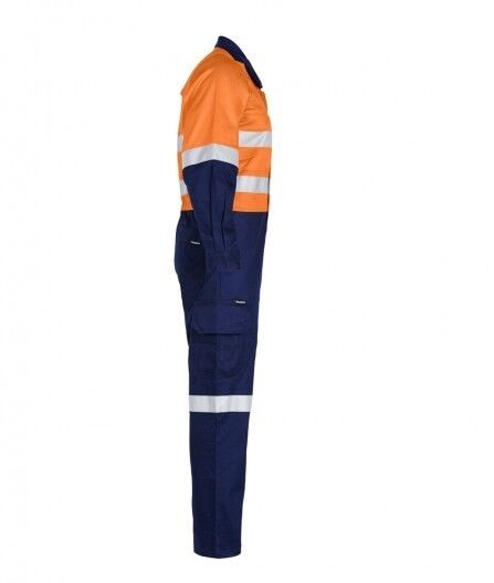 Mens KingGee Workcool 2 Spliced Overalls Taped Hi - Vis Light Overall Work K51540 - Land to Coast