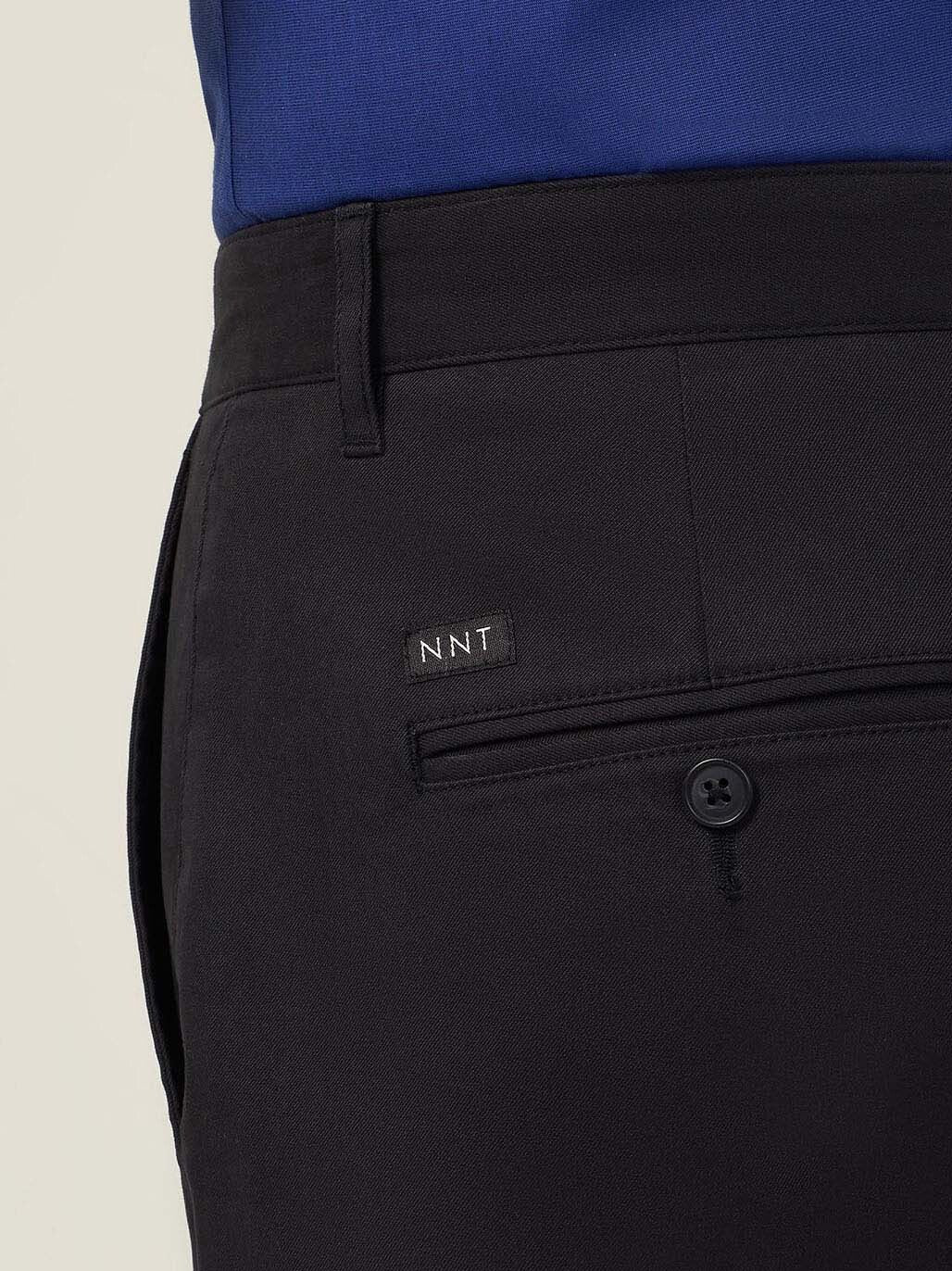 Mens Stretch Cotton Chino Work Pants Slim Fit Durable Comfort Black CATCNM - Land to Coast