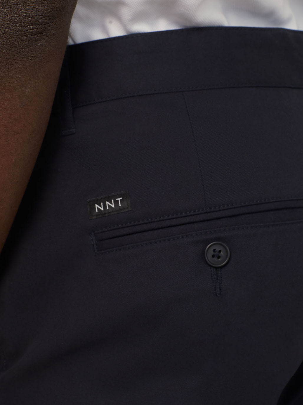 Mens Stretch Cotton Chino Work Pants Slim Fit Durable Comfort Navy CATCNM - Land to Coast