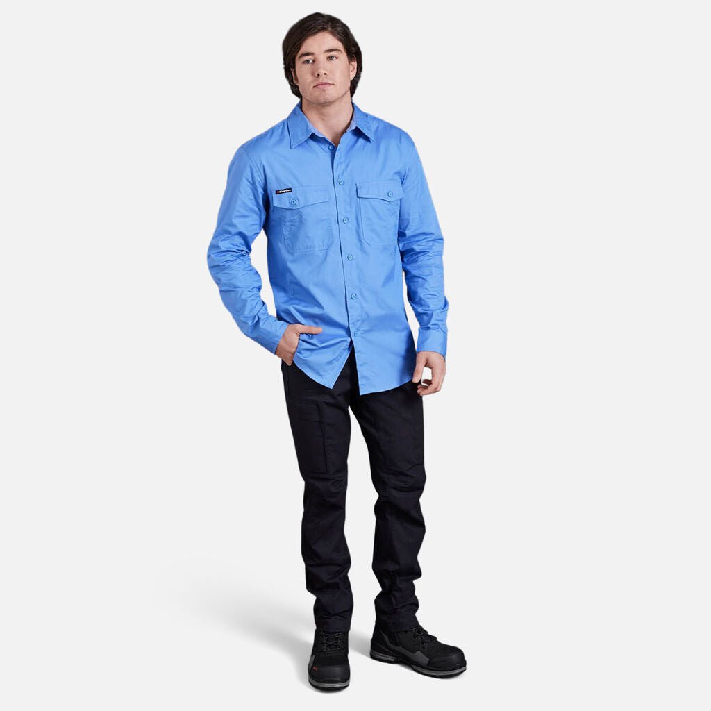 Men’s Workcool Pro stretch work cargo pants durable ripstop Black K13026 - Land to Coast