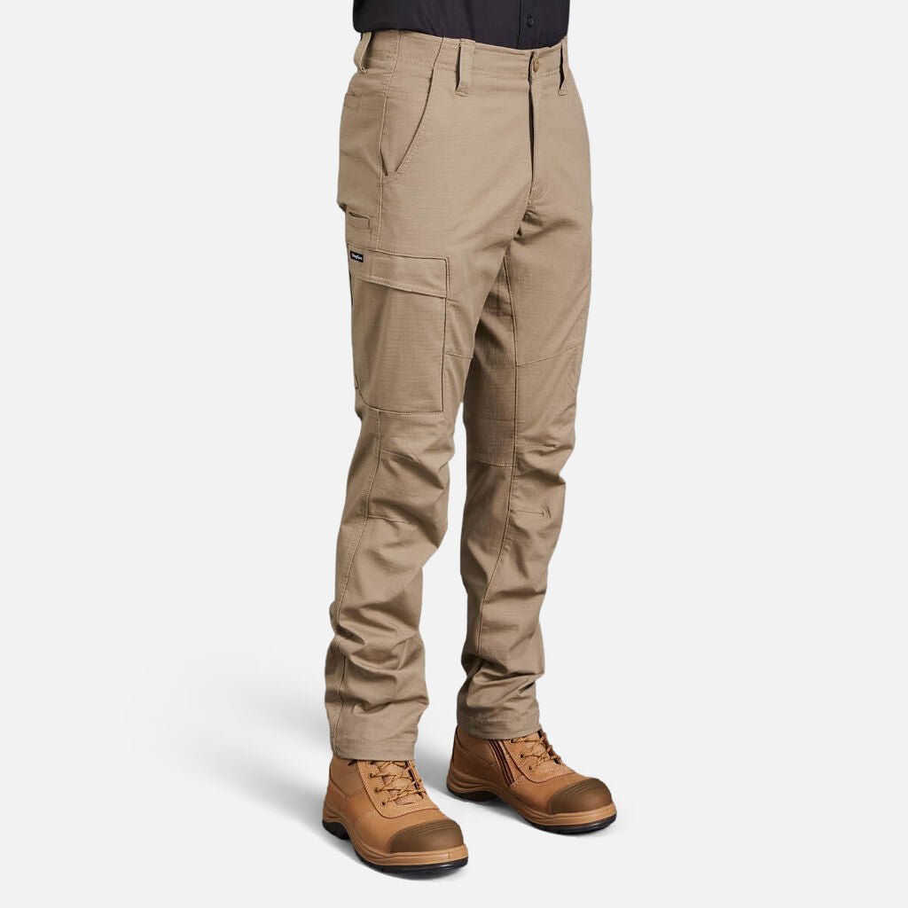 Men’s Workcool Pro stretch work cargo pants durable ripstop Khaki K13026 - Land to Coast