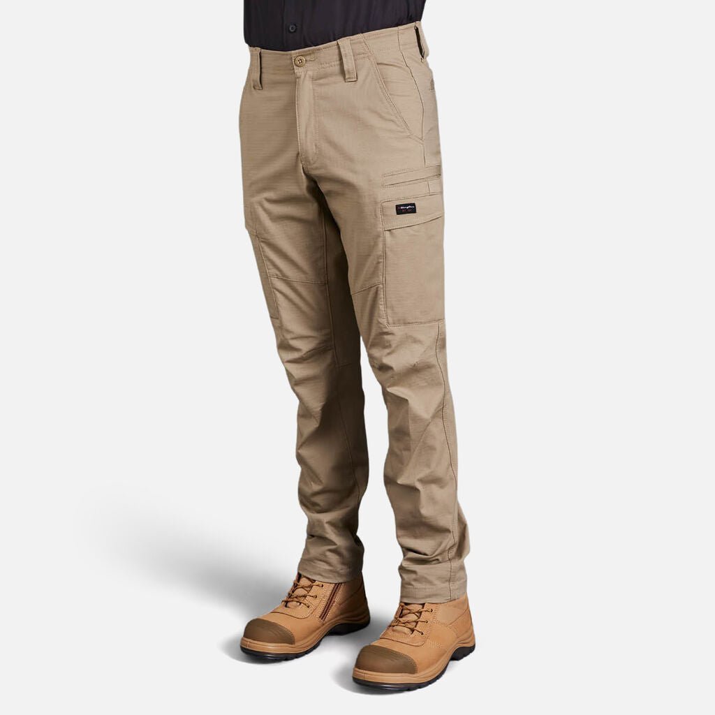 Men’s Workcool Pro stretch work cargo pants durable ripstop Khaki K13026 - Land to Coast