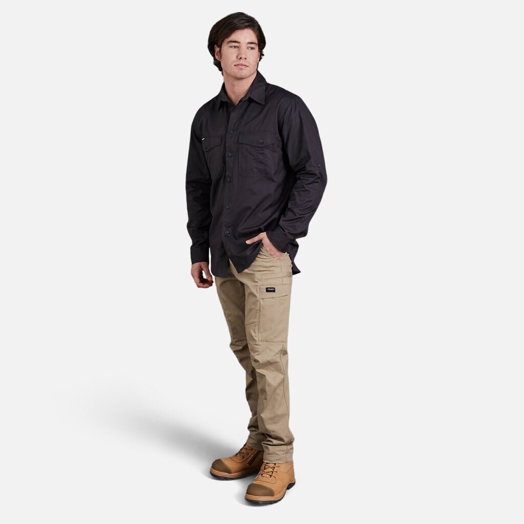 Men’s Workcool Pro stretch work cargo pants durable ripstop Khaki K13026 - Land to Coast
