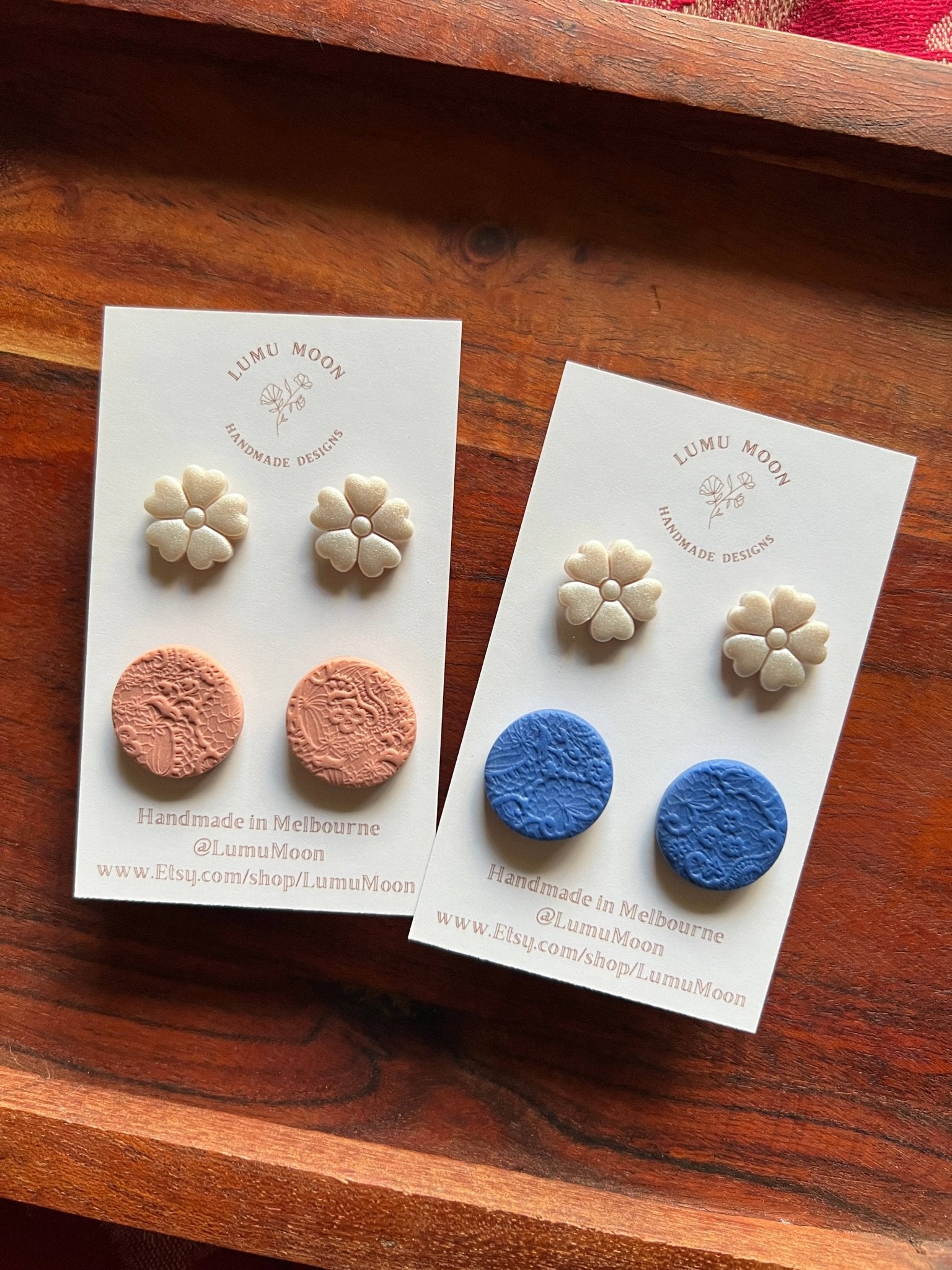 Midnight Morning Stud Pack - 2 pairs (2cm) - Land to Coast
