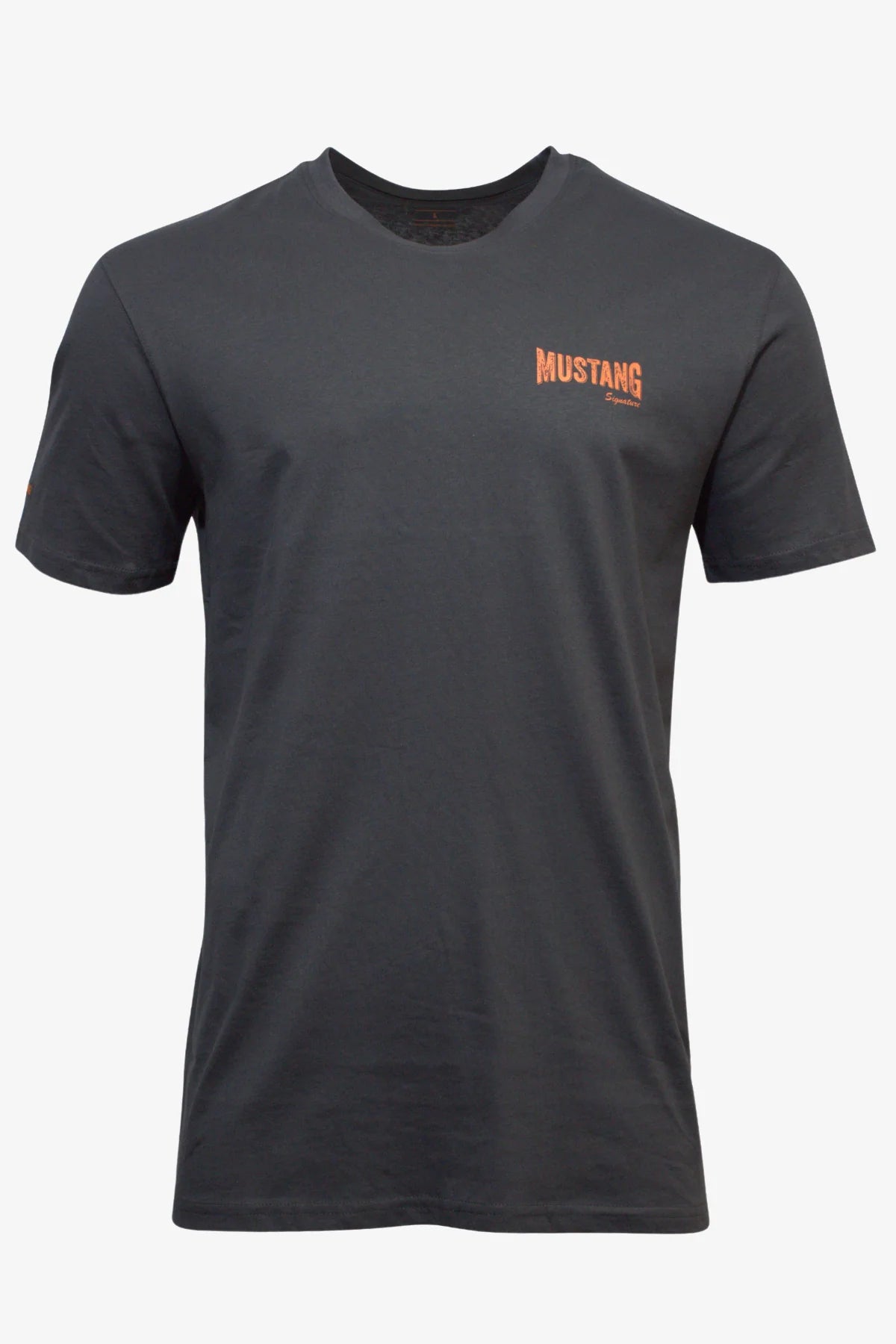 Mustang Outback Tee Charcoal Short Sleeve 100% Cotton Graphic Work T-Shirt Y11014 - Land to Coast