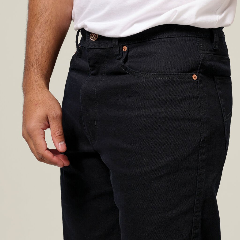 Mustang regular fit stretch work jean black heavyweight workwear Y43246 - Land to Coast