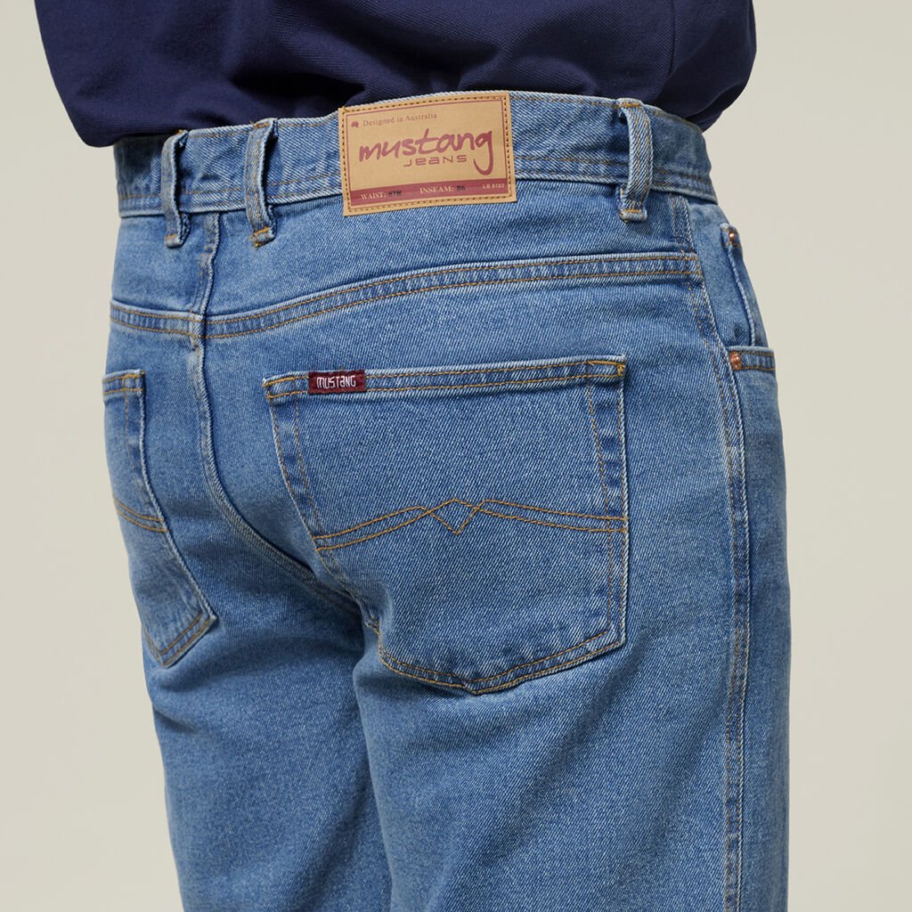 Mustang regular fit stretch work jean Stonewash Y43245 - Land to Coast