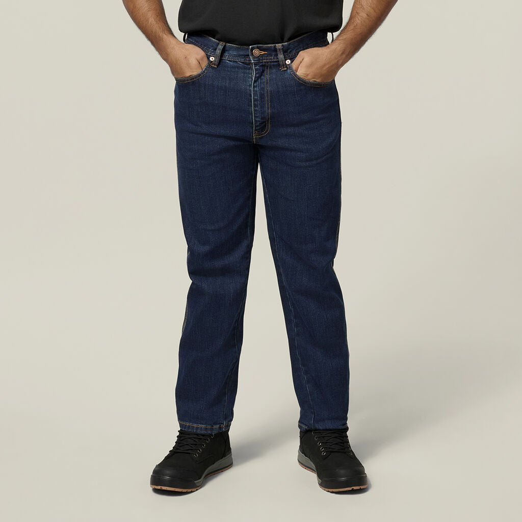Mustang reinforced stretch work jeans indigo regular fit Navy Y43247 - Land to Coast