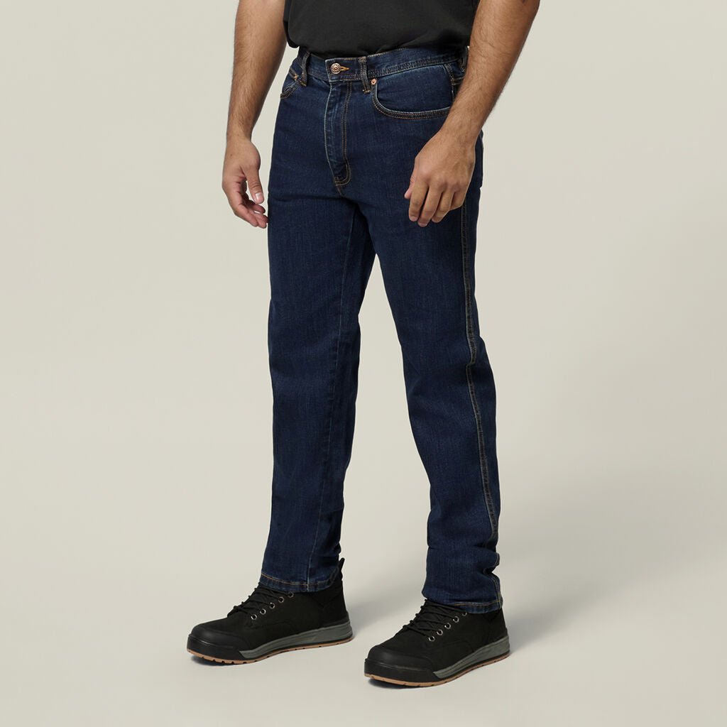 Mustang reinforced stretch work jeans indigo regular fit Navy Y43247 - Land to Coast