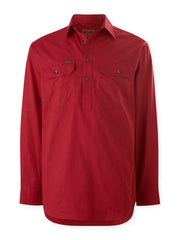 Mustang Signature LS Closed Front Work Shirt – Fiery Red Y04004 - Land to Coast