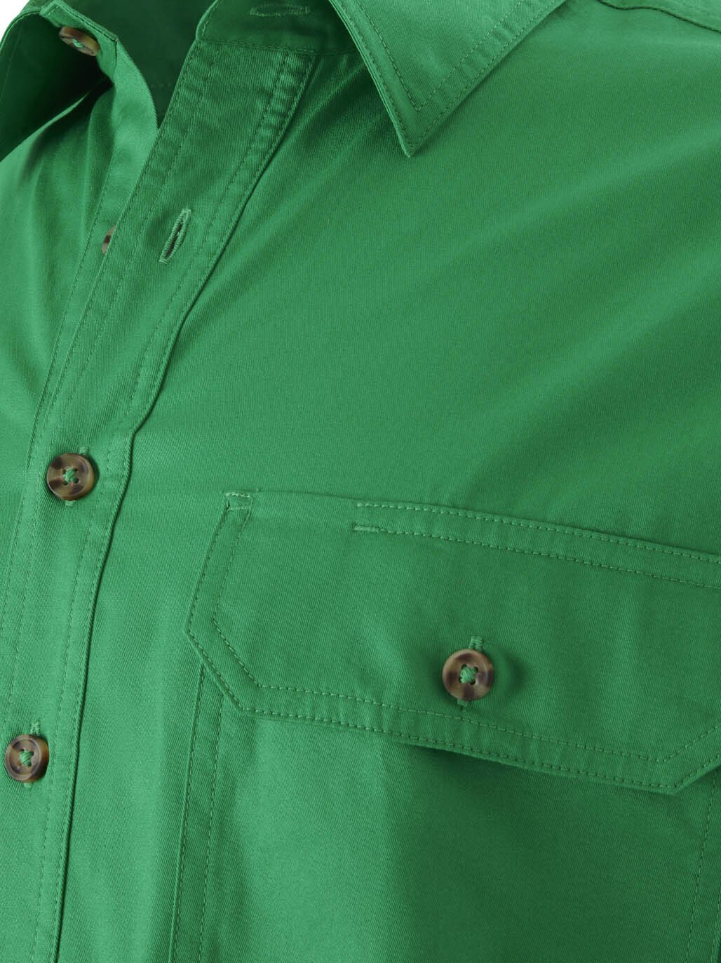 Mustang Signature LS Closed Front Work Shirt – Green Y04004 - Land to Coast