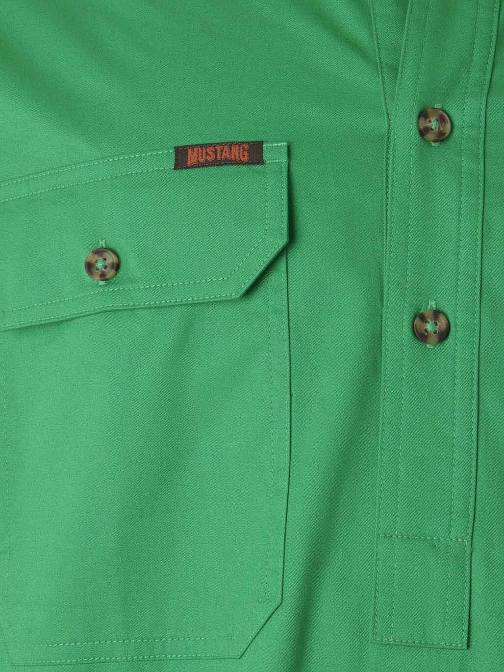 Mustang Signature LS Closed Front Work Shirt – Green Y04004 - Land to Coast