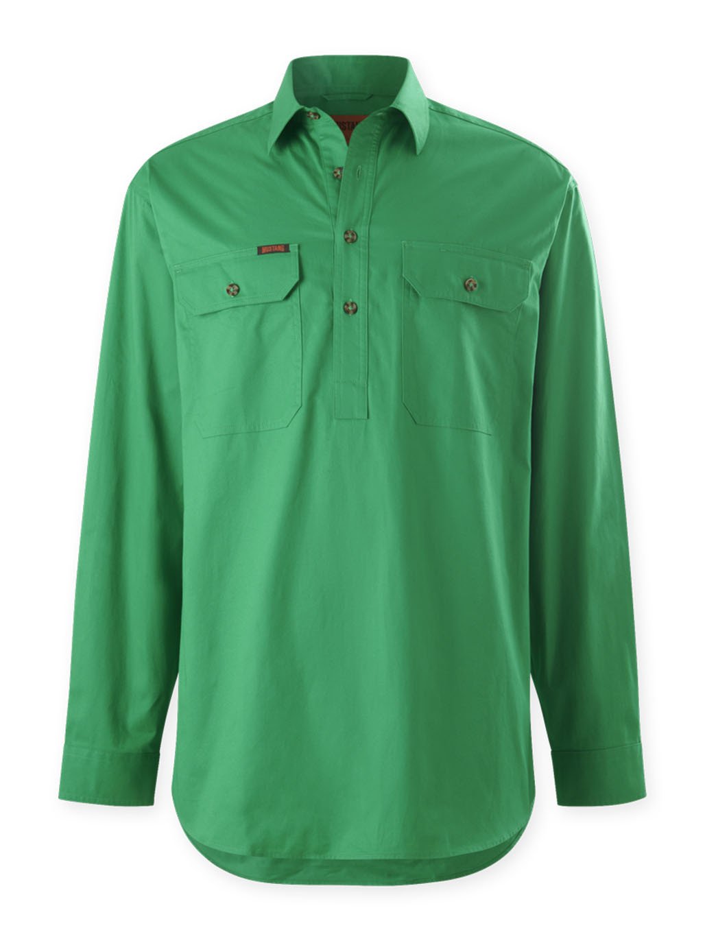 Mustang Signature LS Closed Front Work Shirt – Green Y04004 - Land to Coast